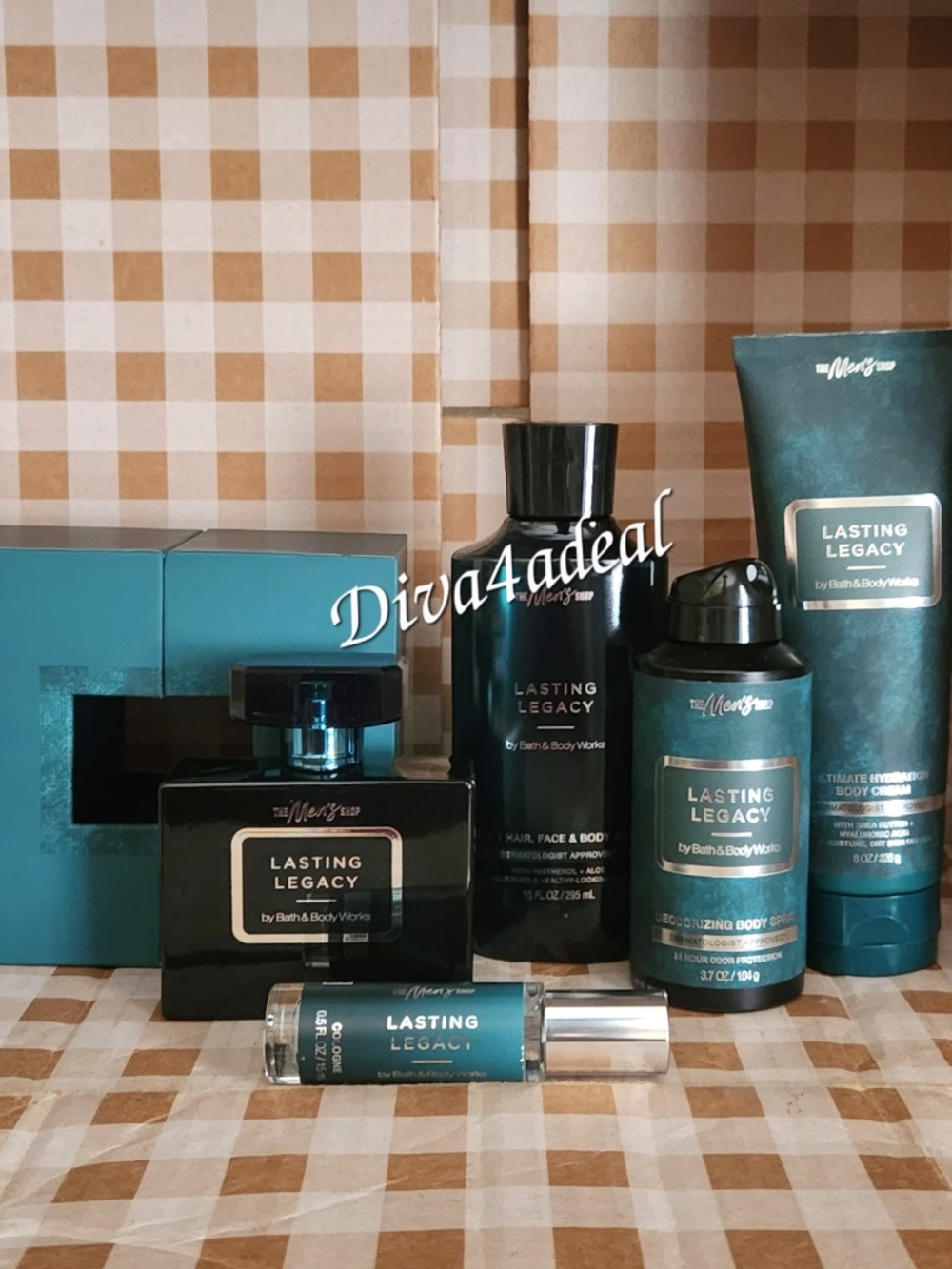 Bath & Body Works LASTING LEGACY 3.4 FL OZ Men’s Collection 5PC Bundle